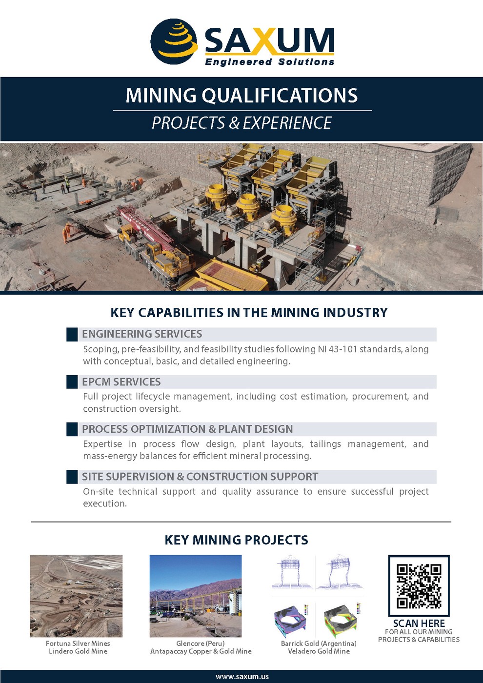Argentina Mining Cuyo 2025: SAXUM Engineering - Servicios de Ingeniería ...